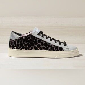 P448 Jack Petit Saldo Sneakers EU 38 US 8 Black/Gray Suede & Velvet Casual Shoes